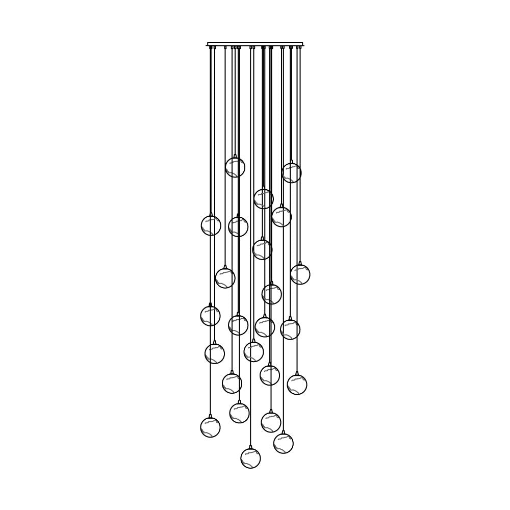 Sultana Alabaster Cluster Chandelier - Zonesus