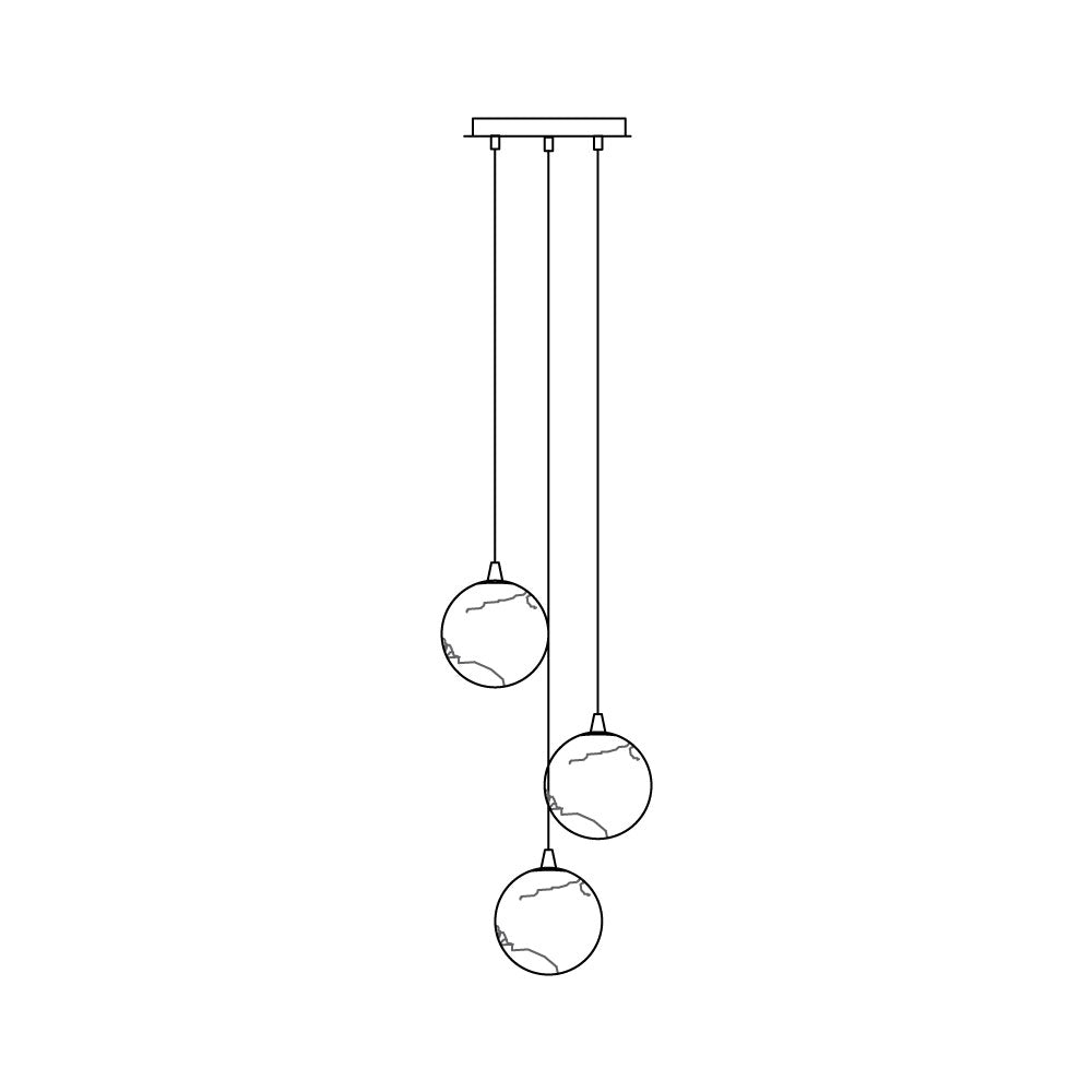 Sultana Alabaster Cluster Chandelier - Zonesus
