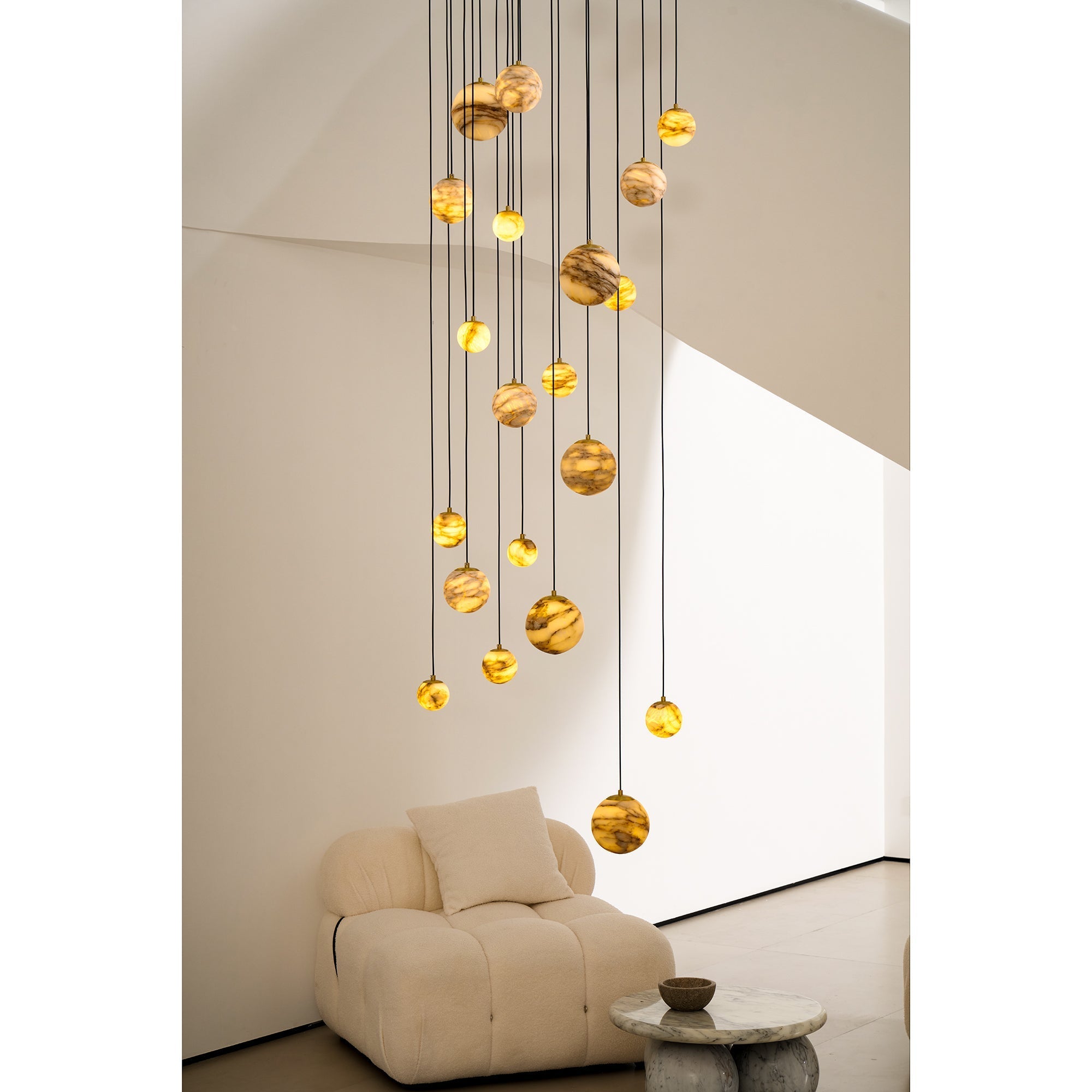 Sultana Alabaster Cluster Chandelier - Zonesus