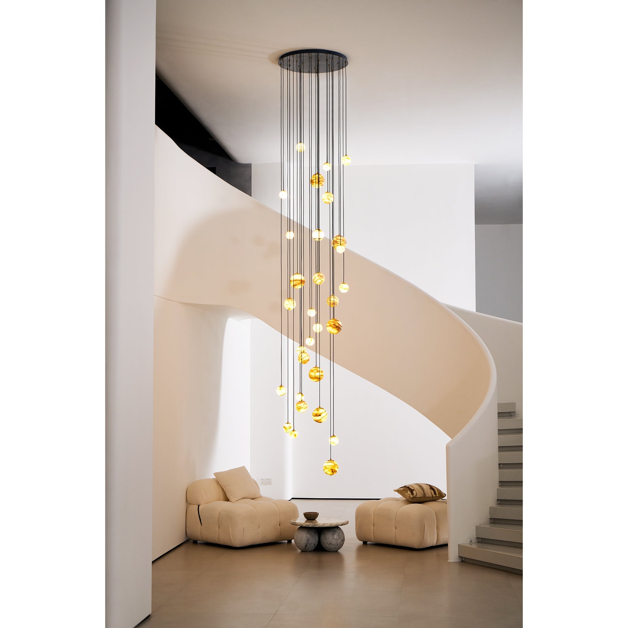 Sultana Alabaster Cluster Chandelier - Zonesus