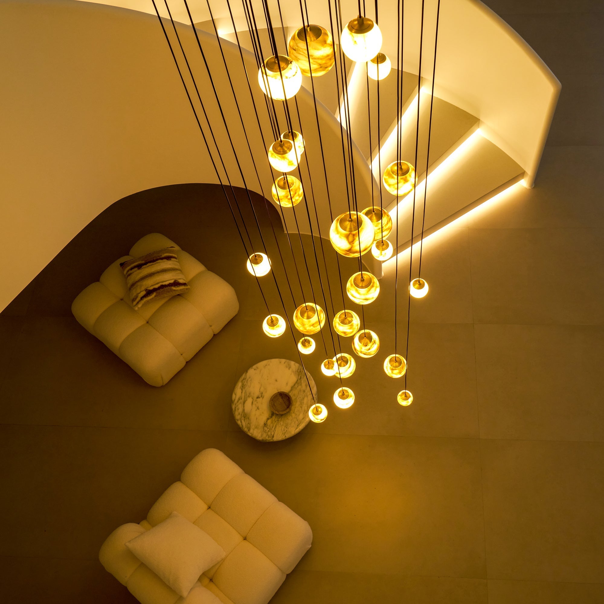 Sultana Alabaster Cluster Chandelier - Zonesus