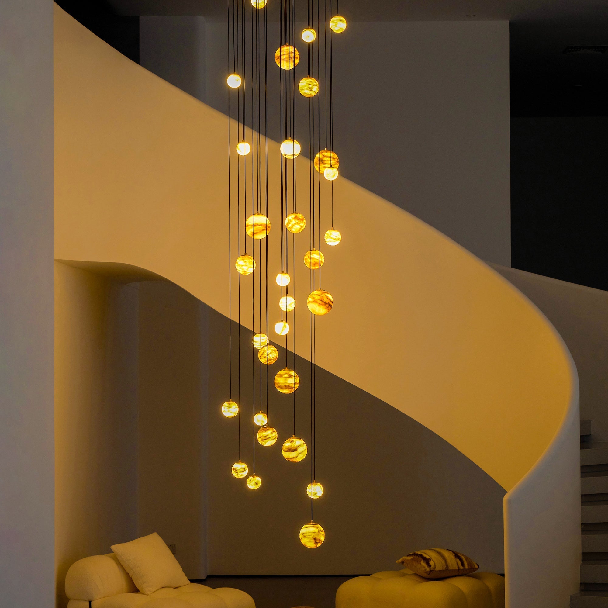 Sultana Alabaster Cluster Chandelier - Zonesus