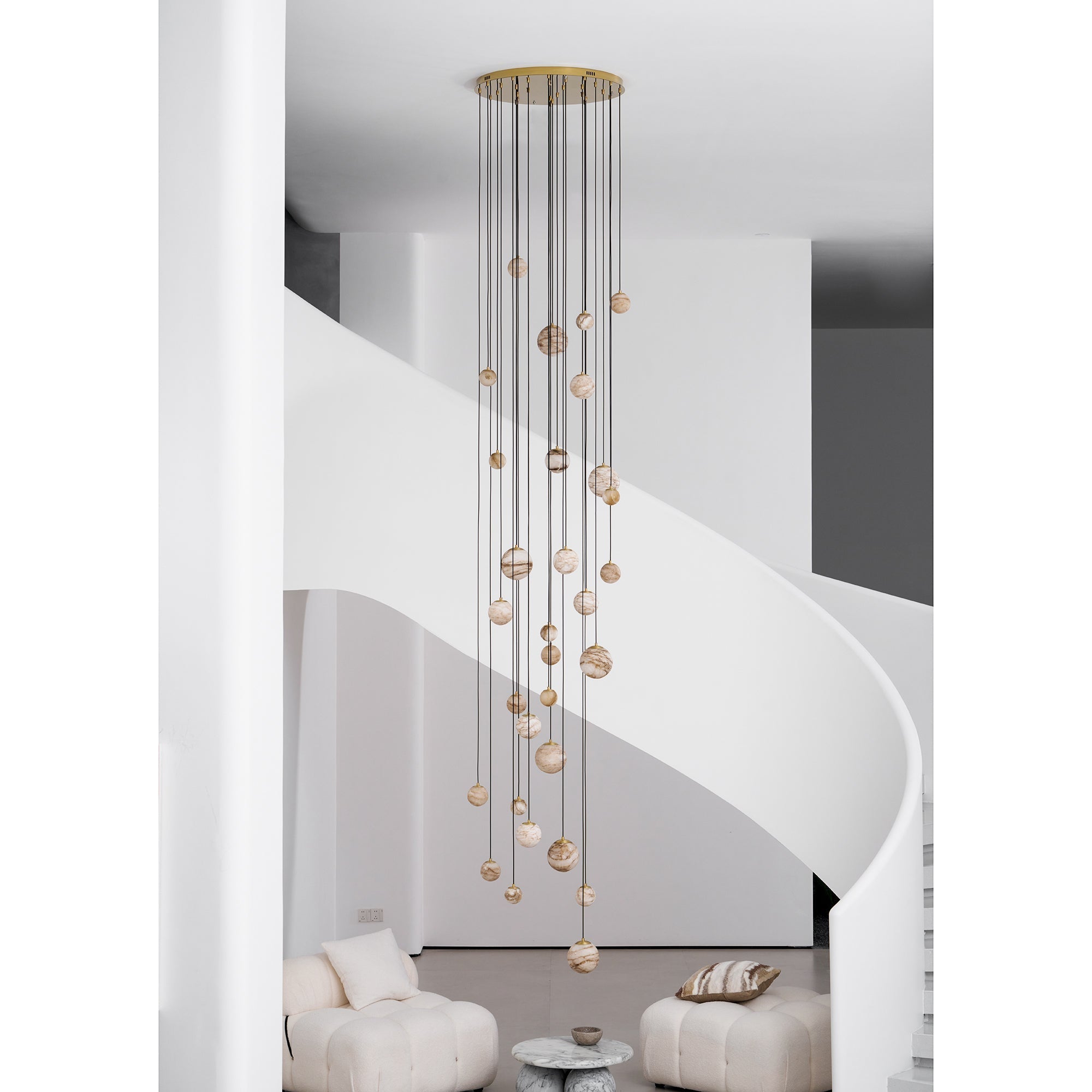 Sultana Alabaster Cluster Chandelier - Zonesus