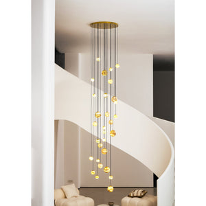 Sultana Alabaster Cluster Chandelier - Zonesus