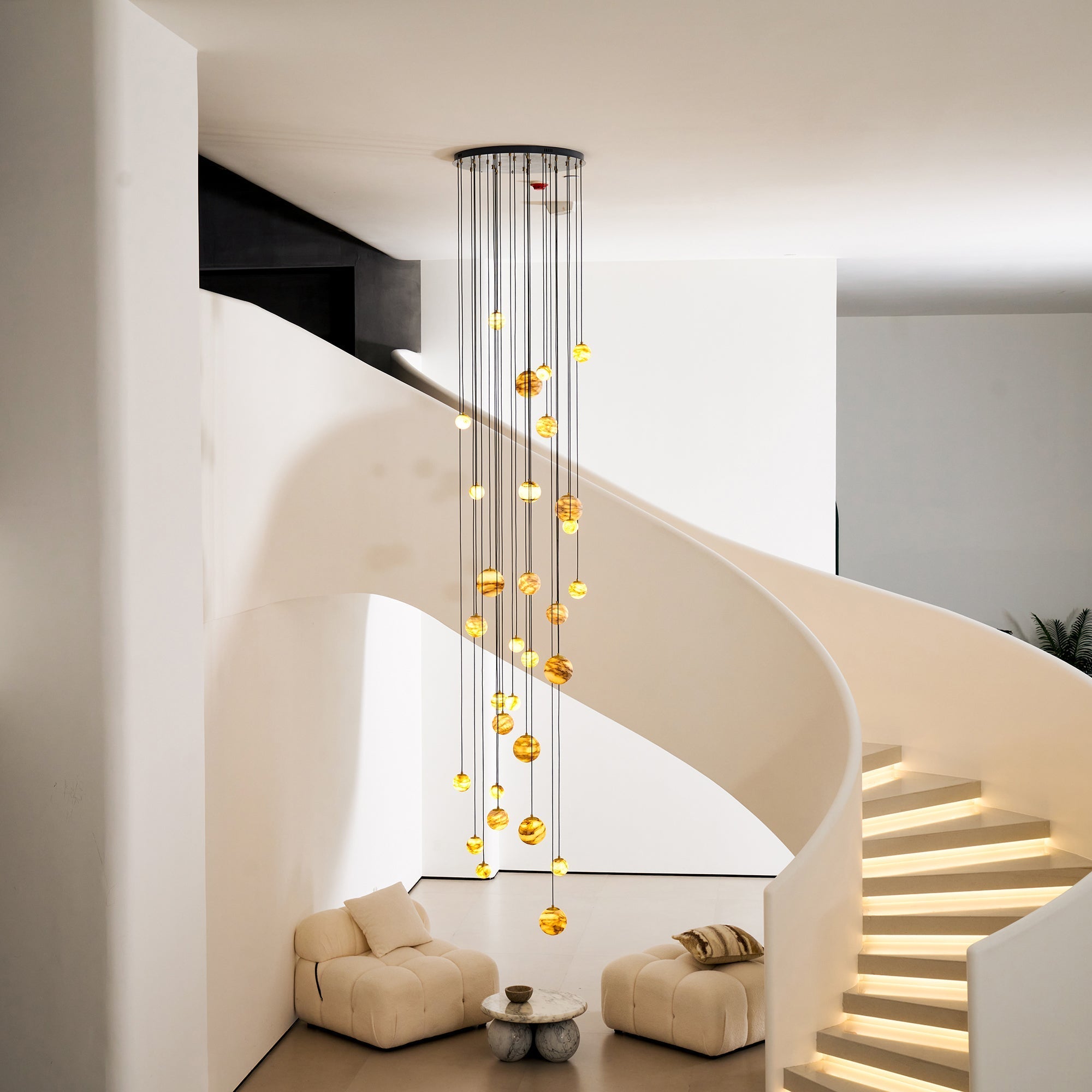 Sultana Alabaster Cluster Chandelier - Zonesus