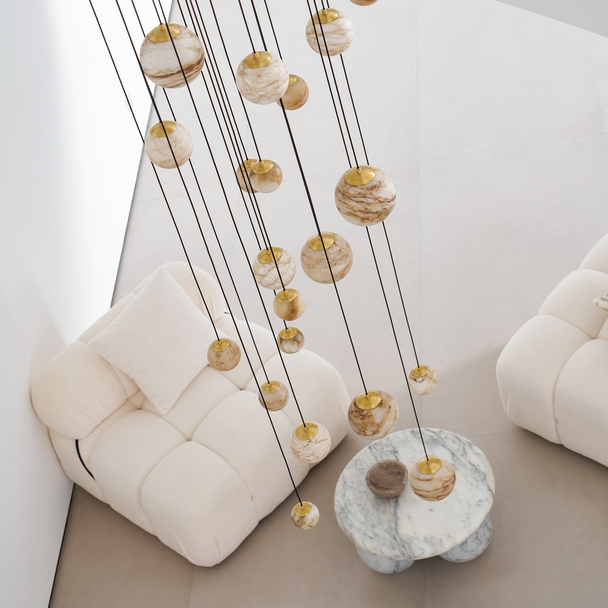 Sultana Alabaster Cluster Chandelier - Zonesus