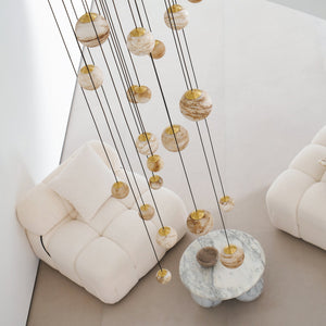 Sultana Alabaster Cluster Chandelier - Zonesus