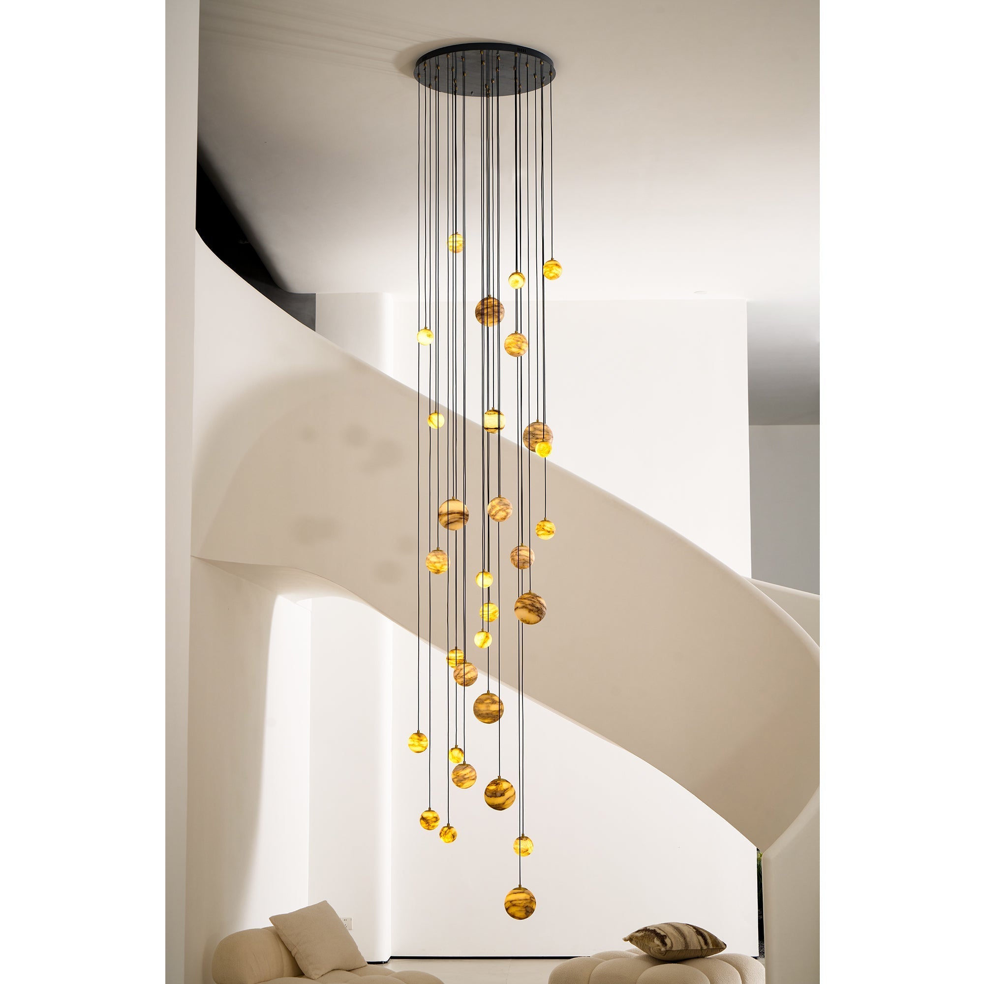 Sultana Alabaster Cluster Chandelier - Zonesus