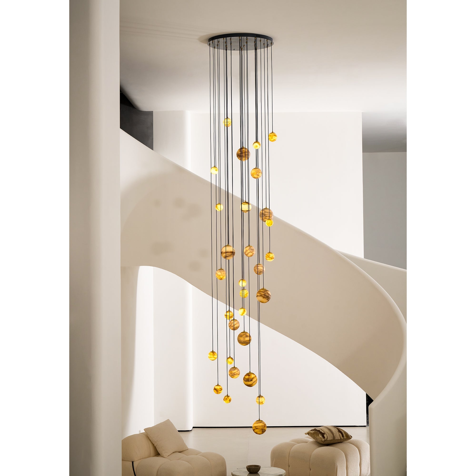 Sultana Alabaster Cluster Chandelier - Zonesus