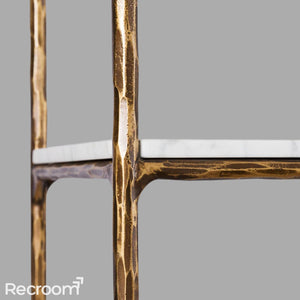 Thaddeo White Marble Shelving - Zonesus