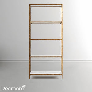 Thaddeo White Marble Shelving - Zonesus