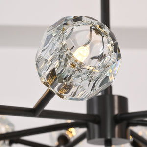 Boulew Crystal Glass Round Chandelier 48" - Zonesus