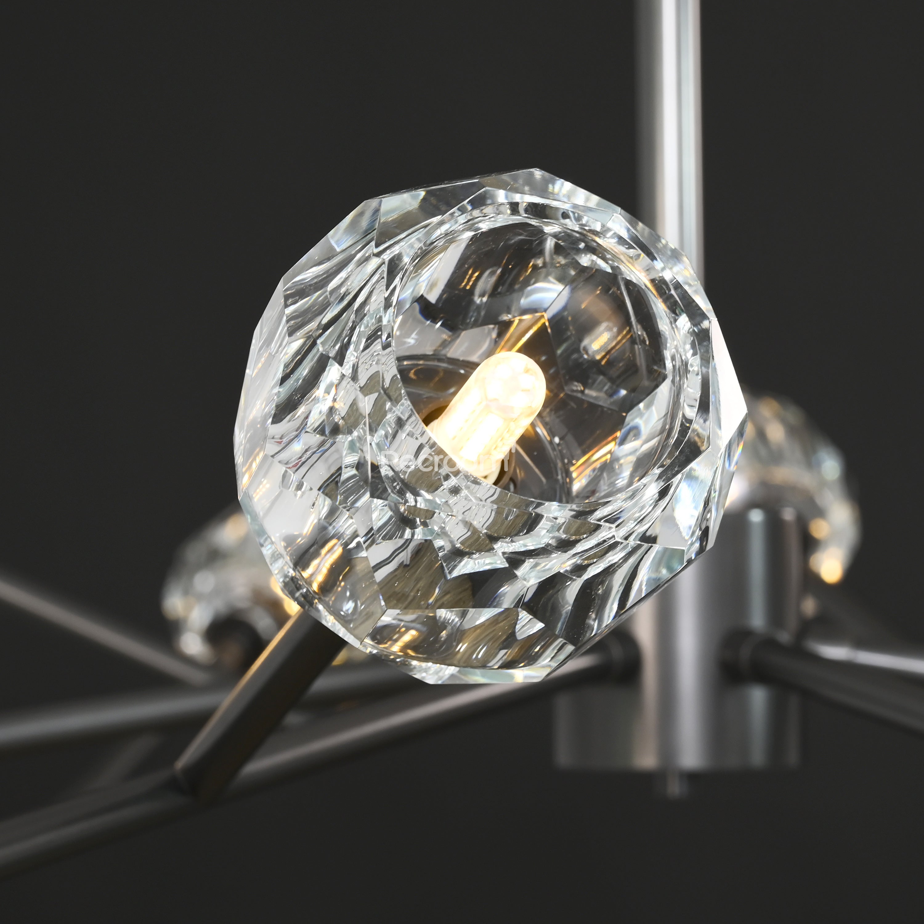 Boulew Crystal Glass Round Chandelier 72" - Zonesus
