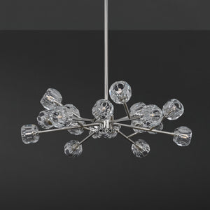 Boulew Crystal Glass Round Chandelier 36" - Zonesus