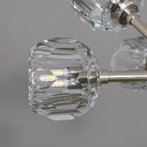 Boulew Crystal Glass Round Chandelier 36" - Zonesus