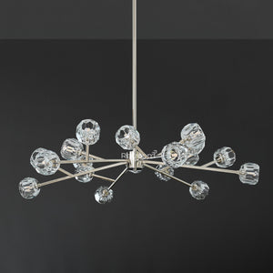 Boulew Crystal Glass Round Chandelier 48" - Zonesus