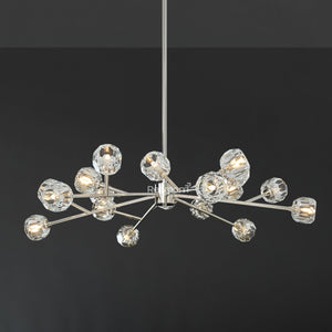 Boulew Crystal Glass Round Chandelier 48" - Zonesus