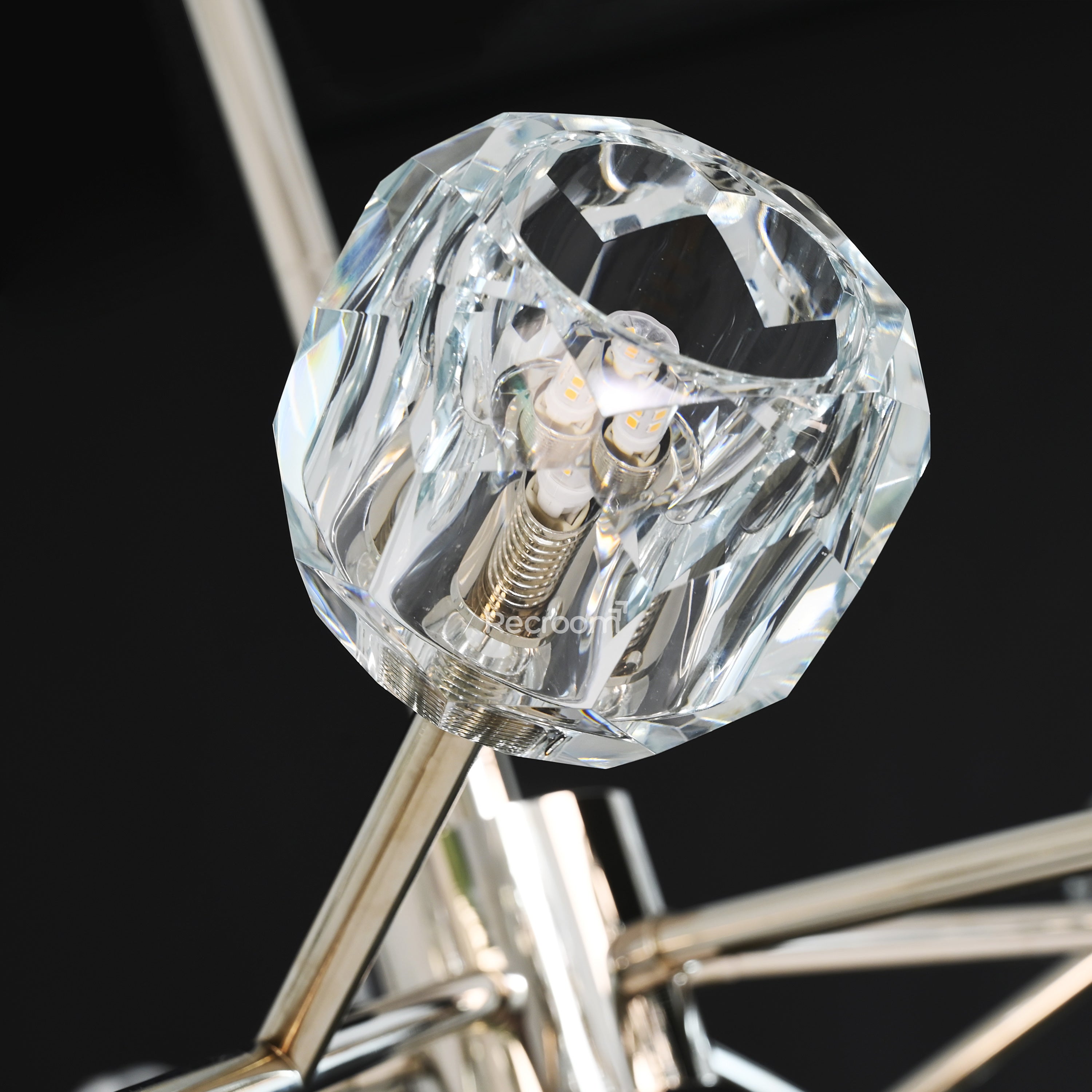 Boulew Crystal Glass Round Chandelier 48" - Zonesus
