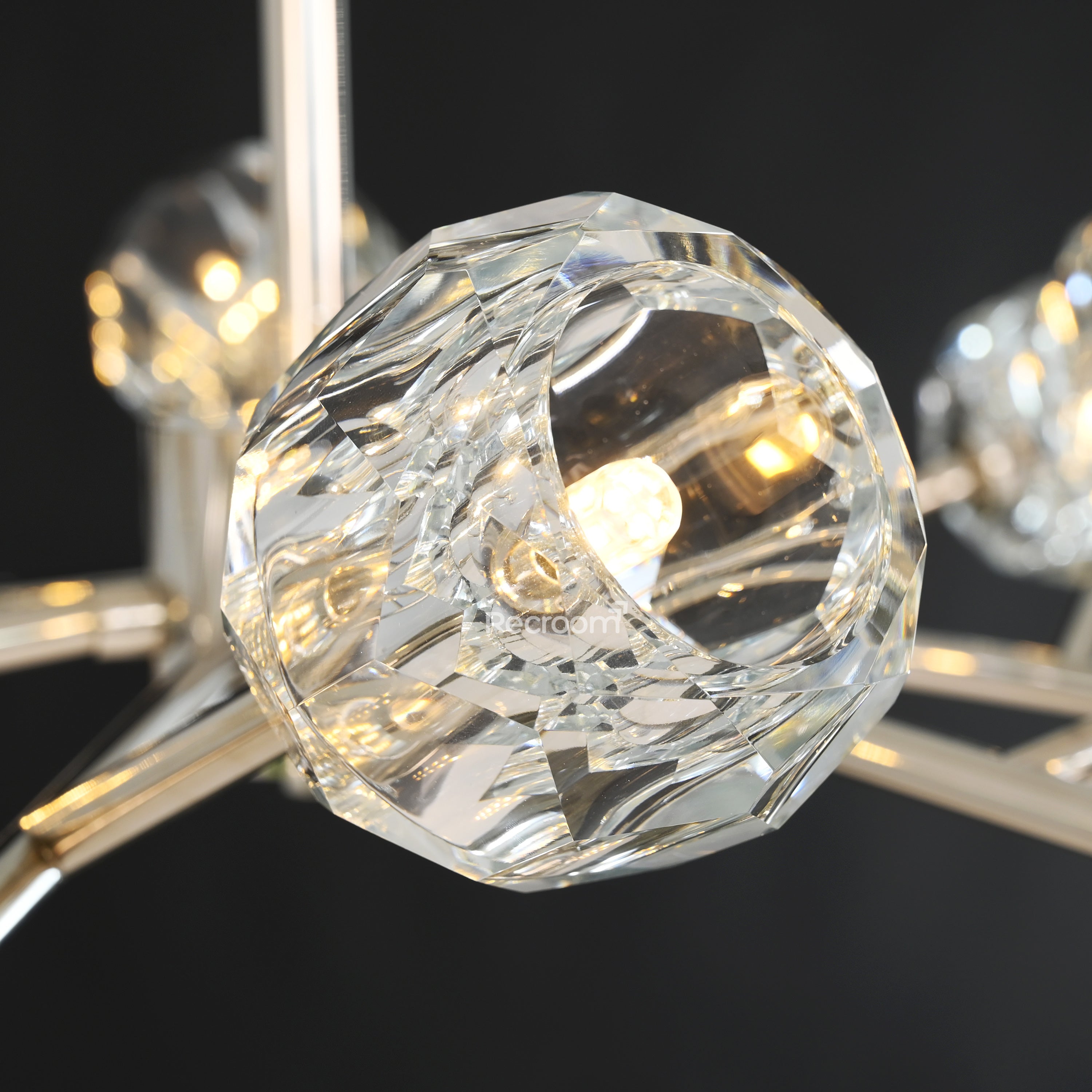 Boulew Crystal Glass Round Chandelier 48" - Zonesus