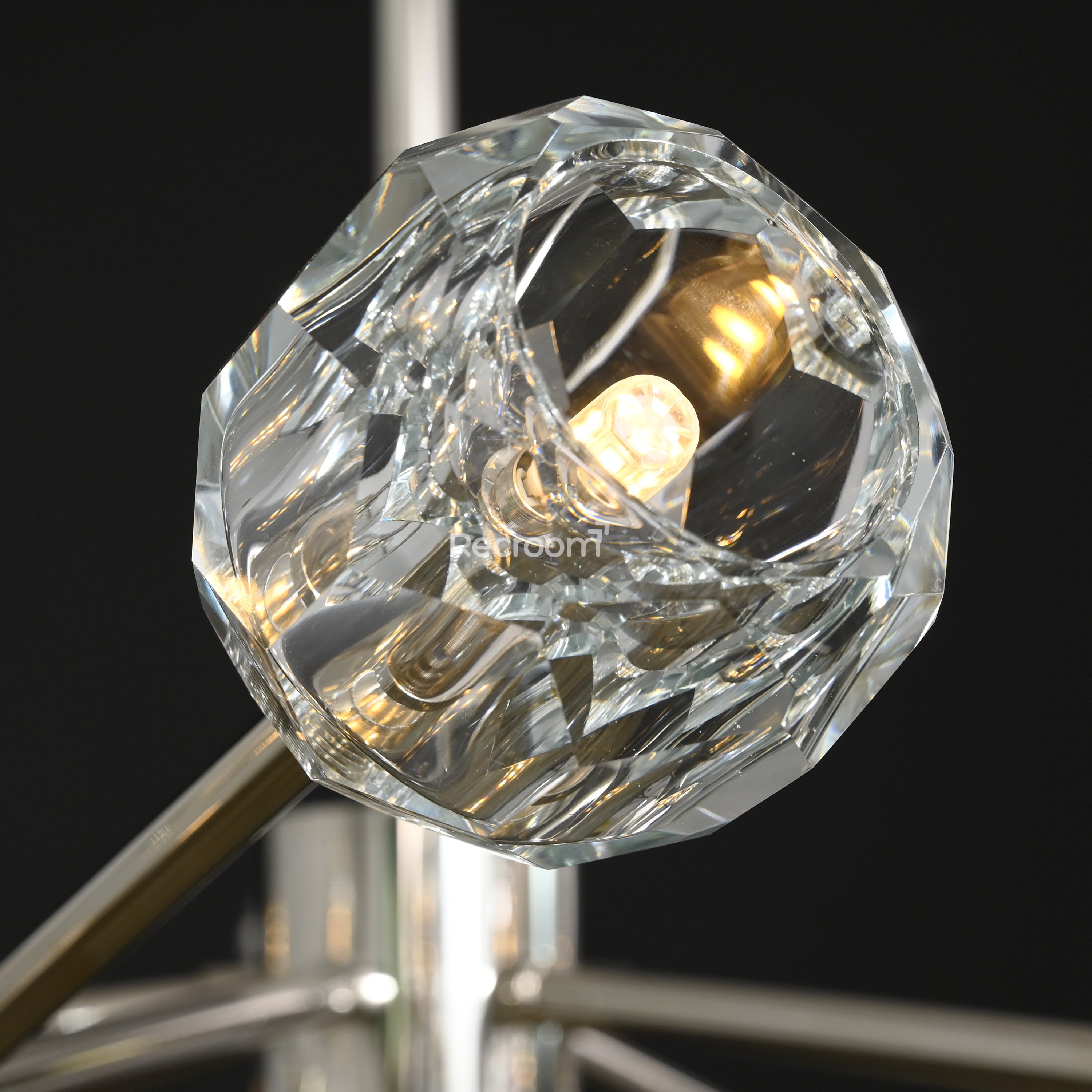Boulew Crystal Glass Round Chandelier 72" - Zonesus