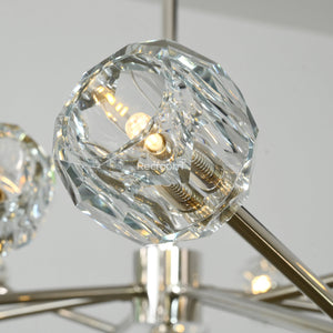 Boulew Crystal Glass Round Chandelier 72" - Zonesus