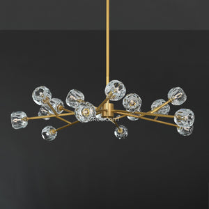 Boulew Crystal Glass Round Chandelier 48" - Zonesus