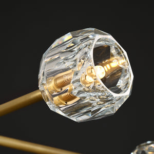 Boulew Crystal Glass Round Chandelier 72" - Zonesus