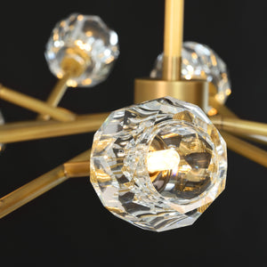 Boulew Crystal Glass Round Chandelier 48" - Zonesus