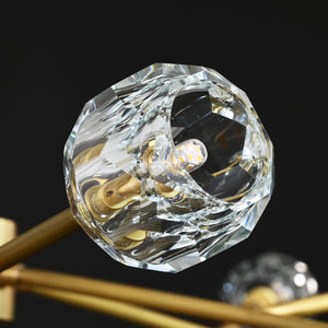 Boulew Crystal Glass Round Chandelier 72" - Zonesus