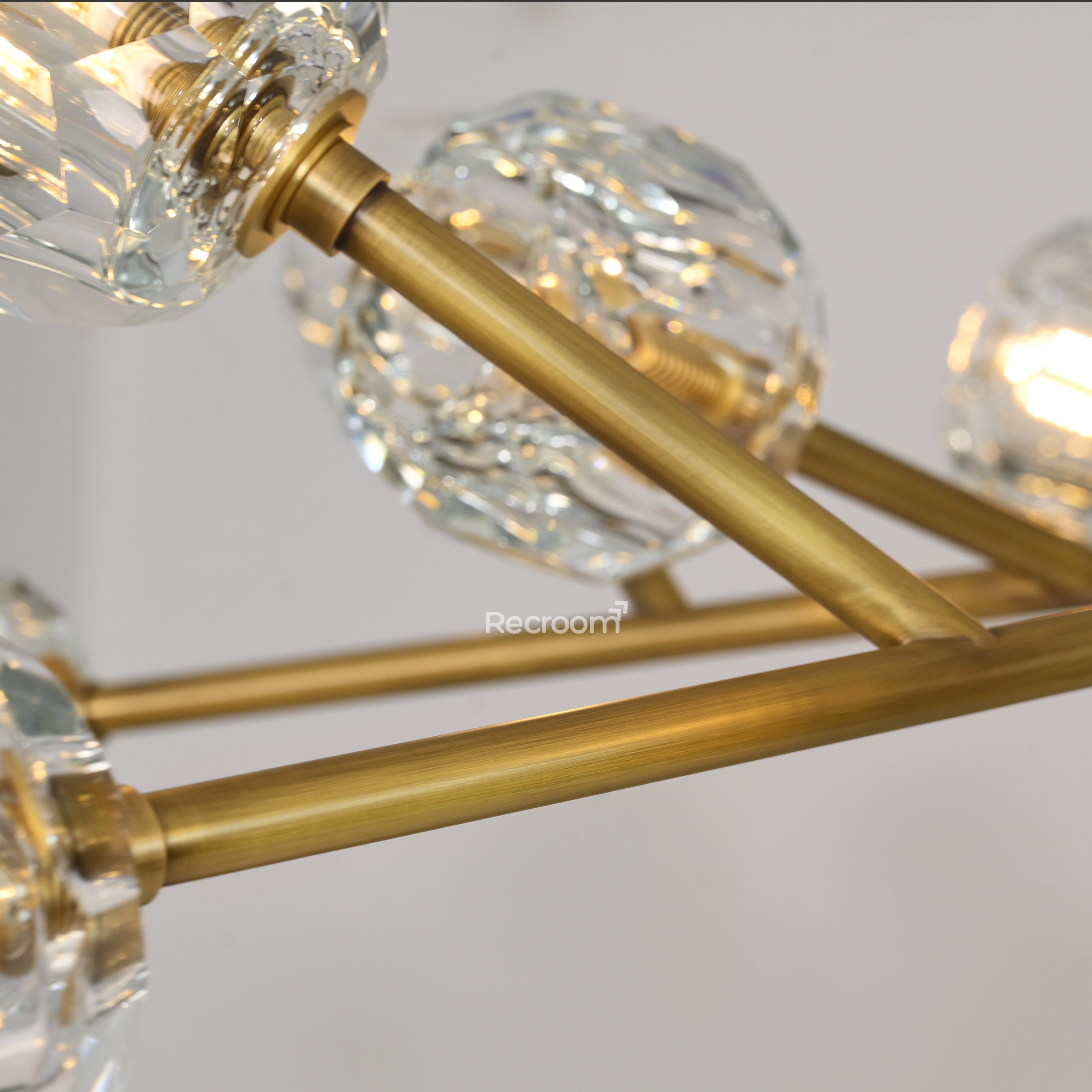 Boulew Crystal Glass Round Chandelier 48" - Zonesus