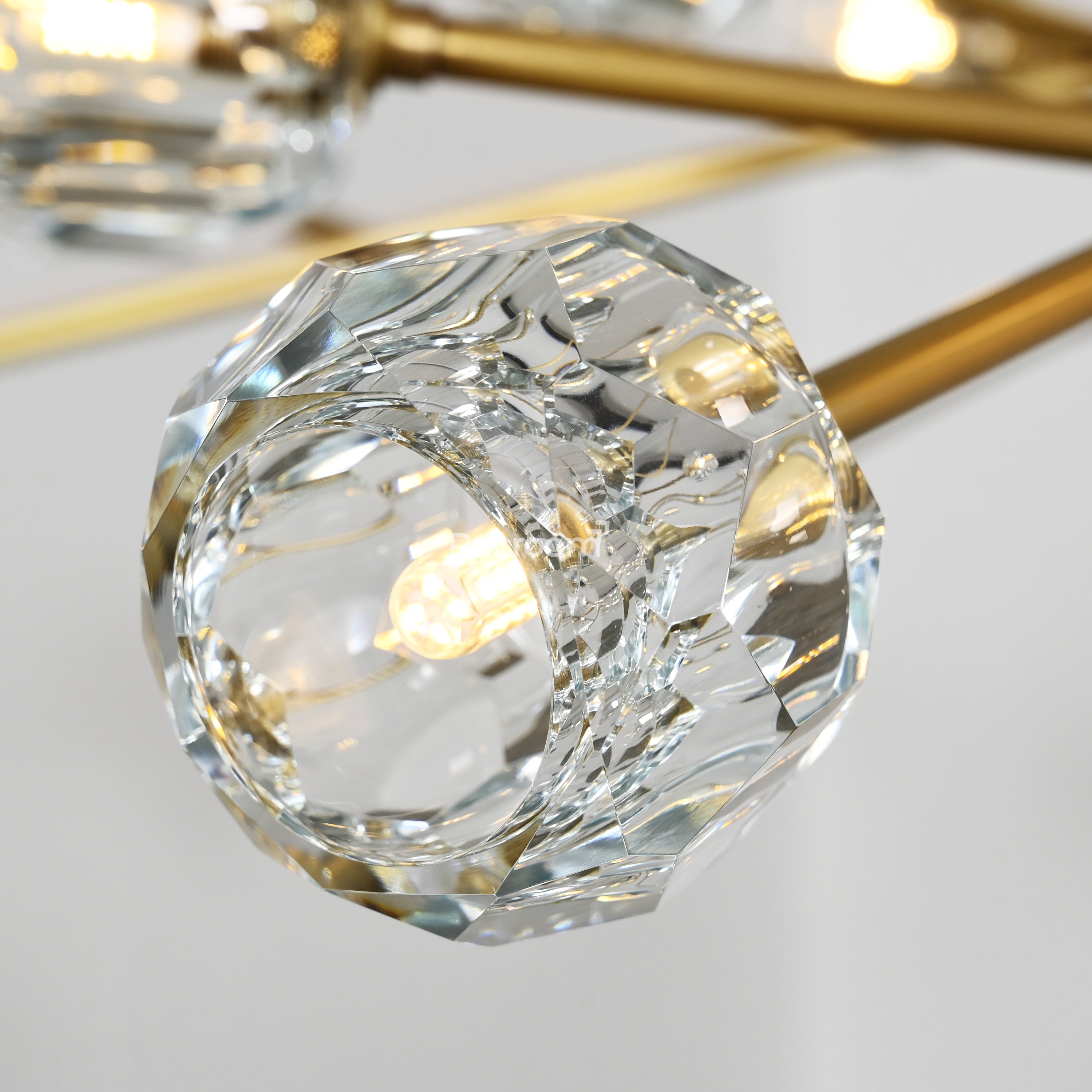 Boulew Crystal Glass Round Chandelier 72" - Zonesus