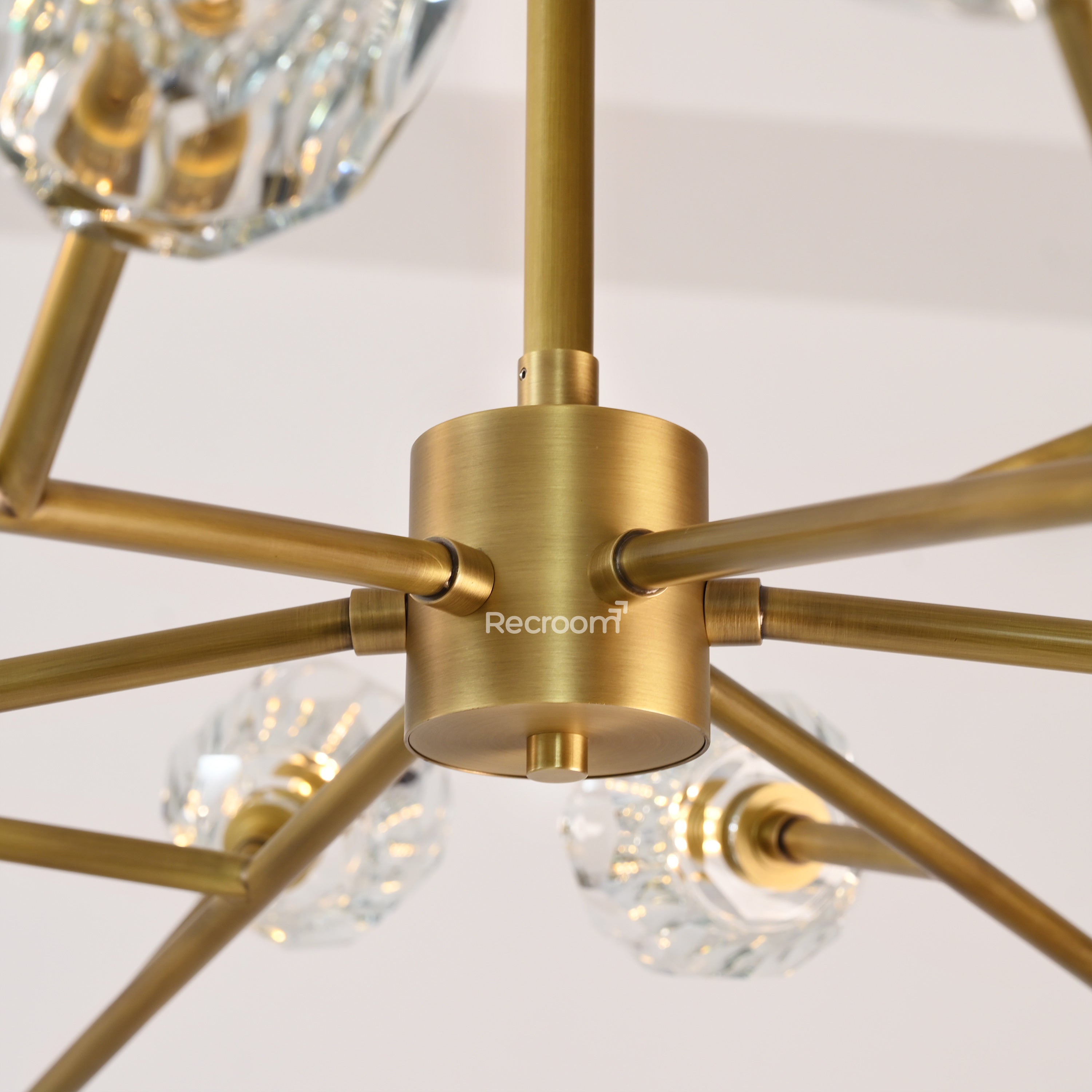Boulew Crystal Glass Round Chandelier 48" - Zonesus