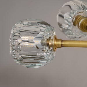Boulew Crystal Glass Round Chandelier 36" - Zonesus