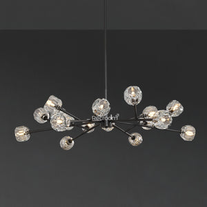 Boulew Crystal Glass Round Chandelier 48" - Zonesus