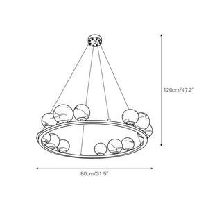 Tagliato Alabaster Chandelier - Zonesus