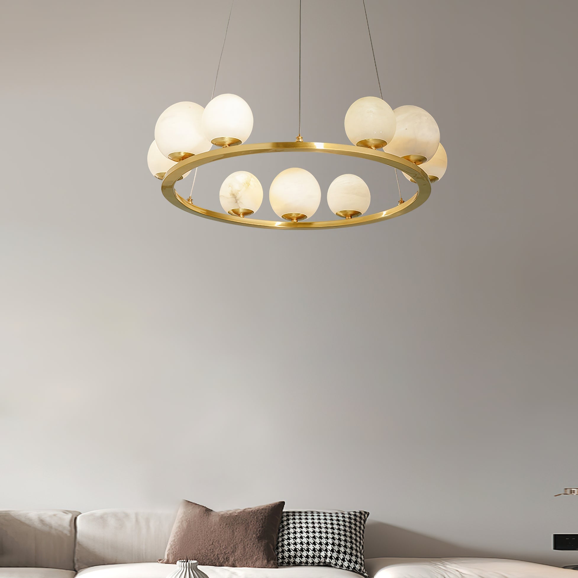 Tagliato Alabaster Chandelier - Zonesus