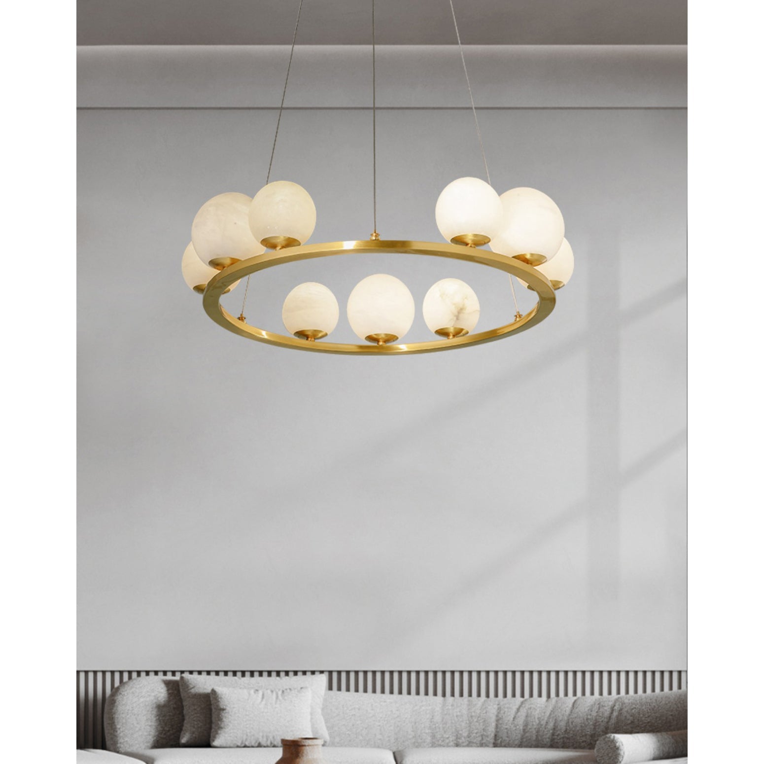 Tagliato Alabaster Chandelier - Zonesus