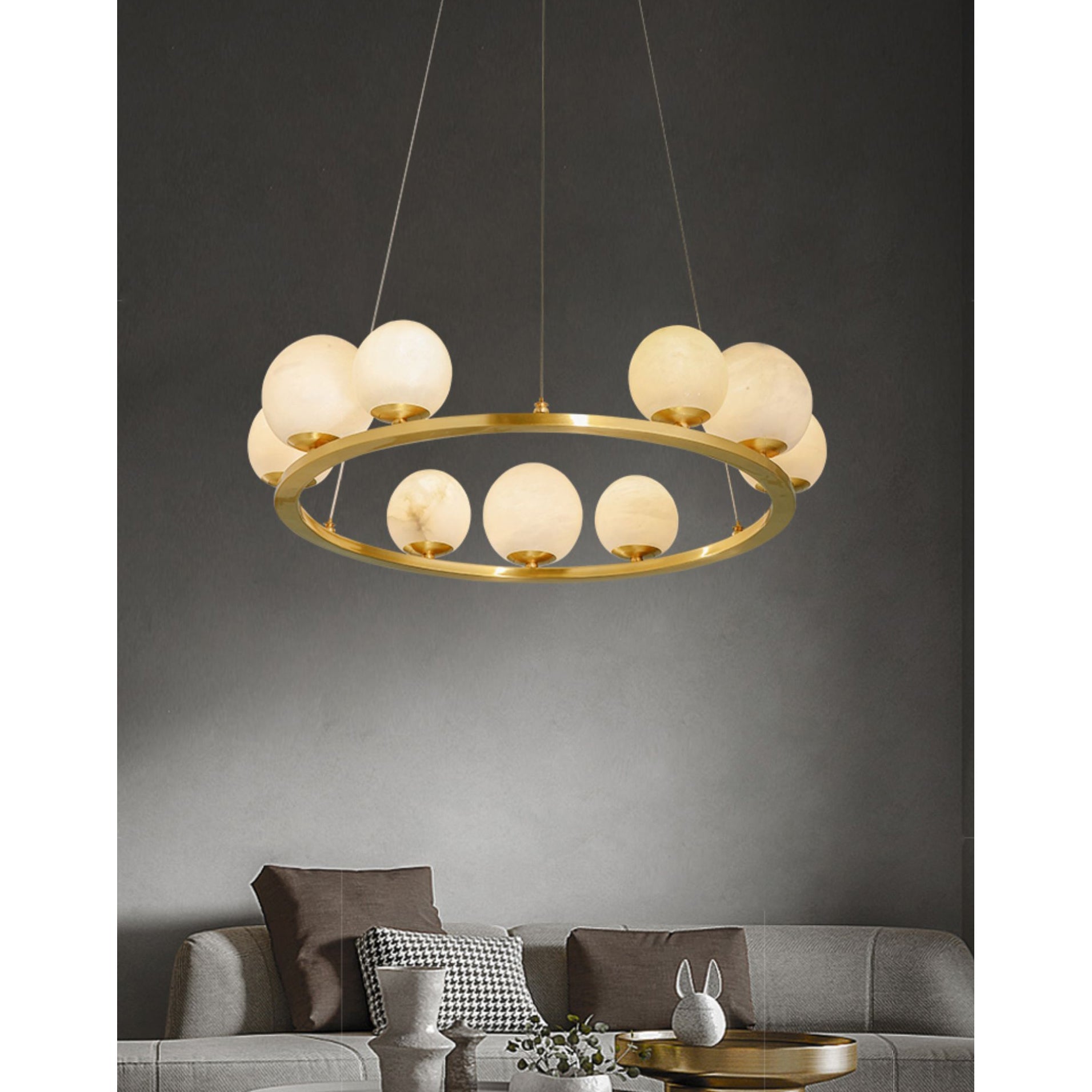 Tagliato Alabaster Chandelier - Zonesus