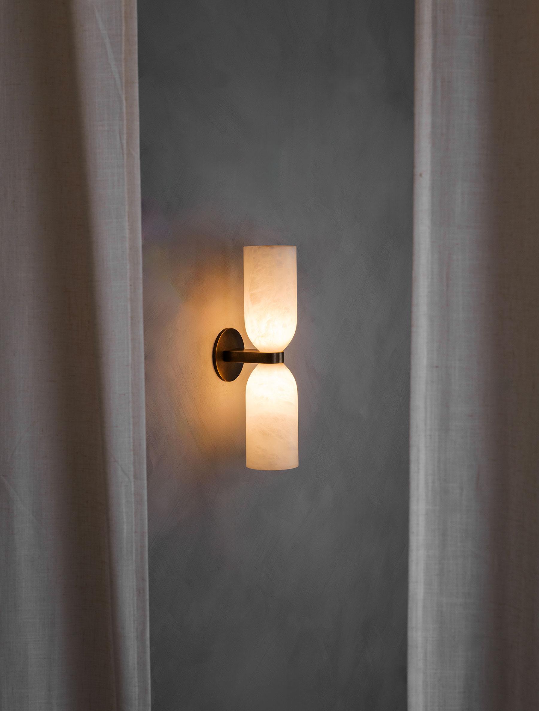 Tandem Alabaster Wall Lamp - Zonesus