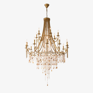 Tatum Lux Shell Crystal Chandelier - Zonesus