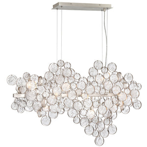 Mirella Trento Clustered Glass Linear Chandelier - Zonesus