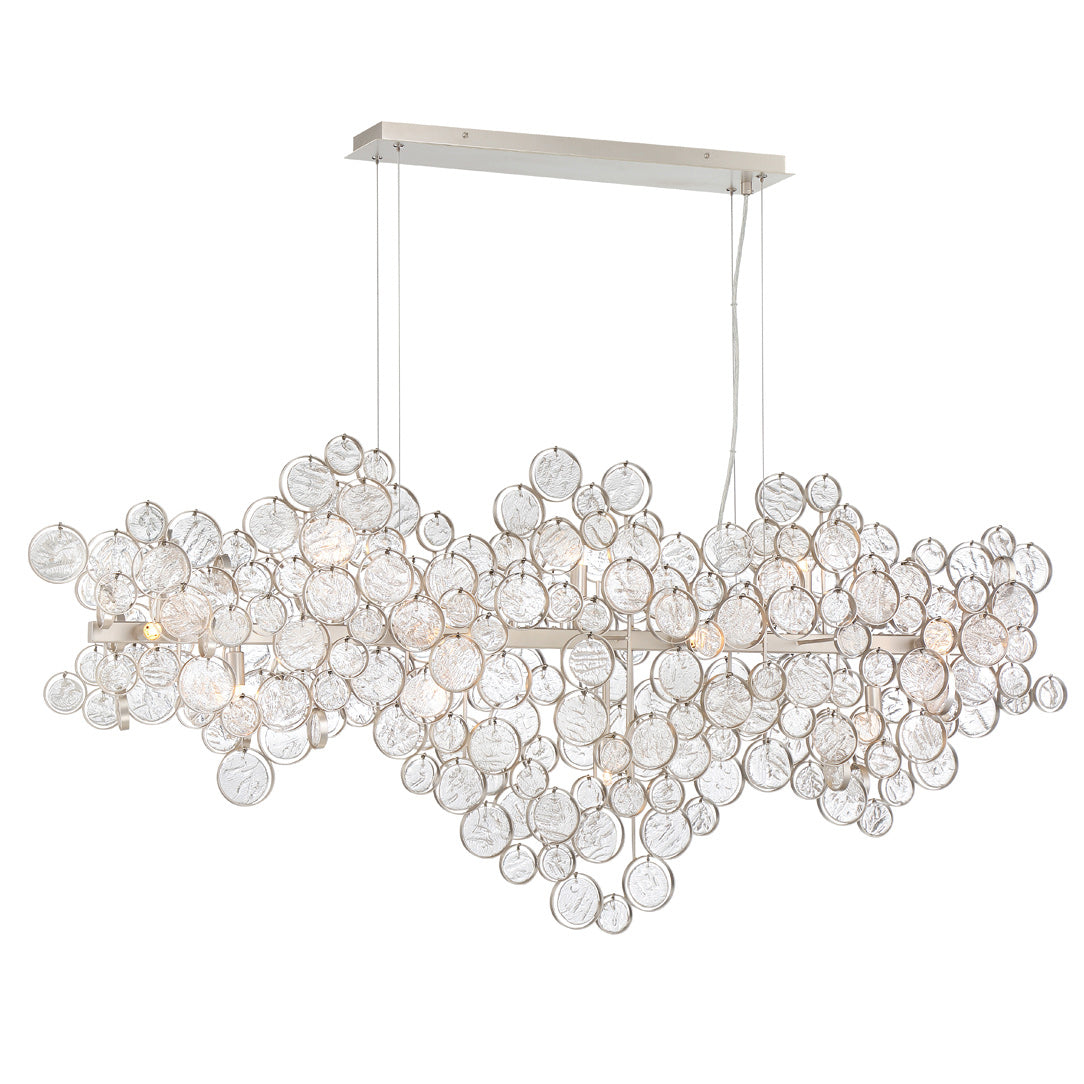 Mirella Trento Clustered Glass Linear Chandelier - Zonesus