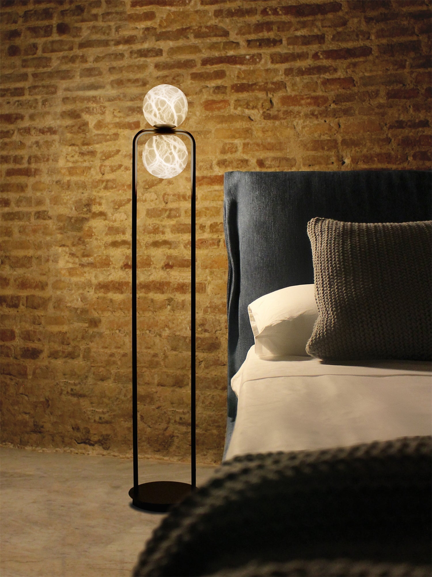Tribeca Alabaster Floor Lamp - Zonesus