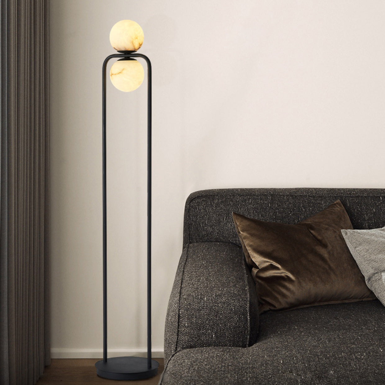 Tribeca Alabaster Floor Lamp - Zonesus