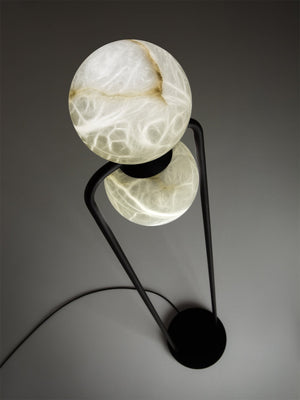 Tribeca Alabaster Floor Lamp - Zonesus