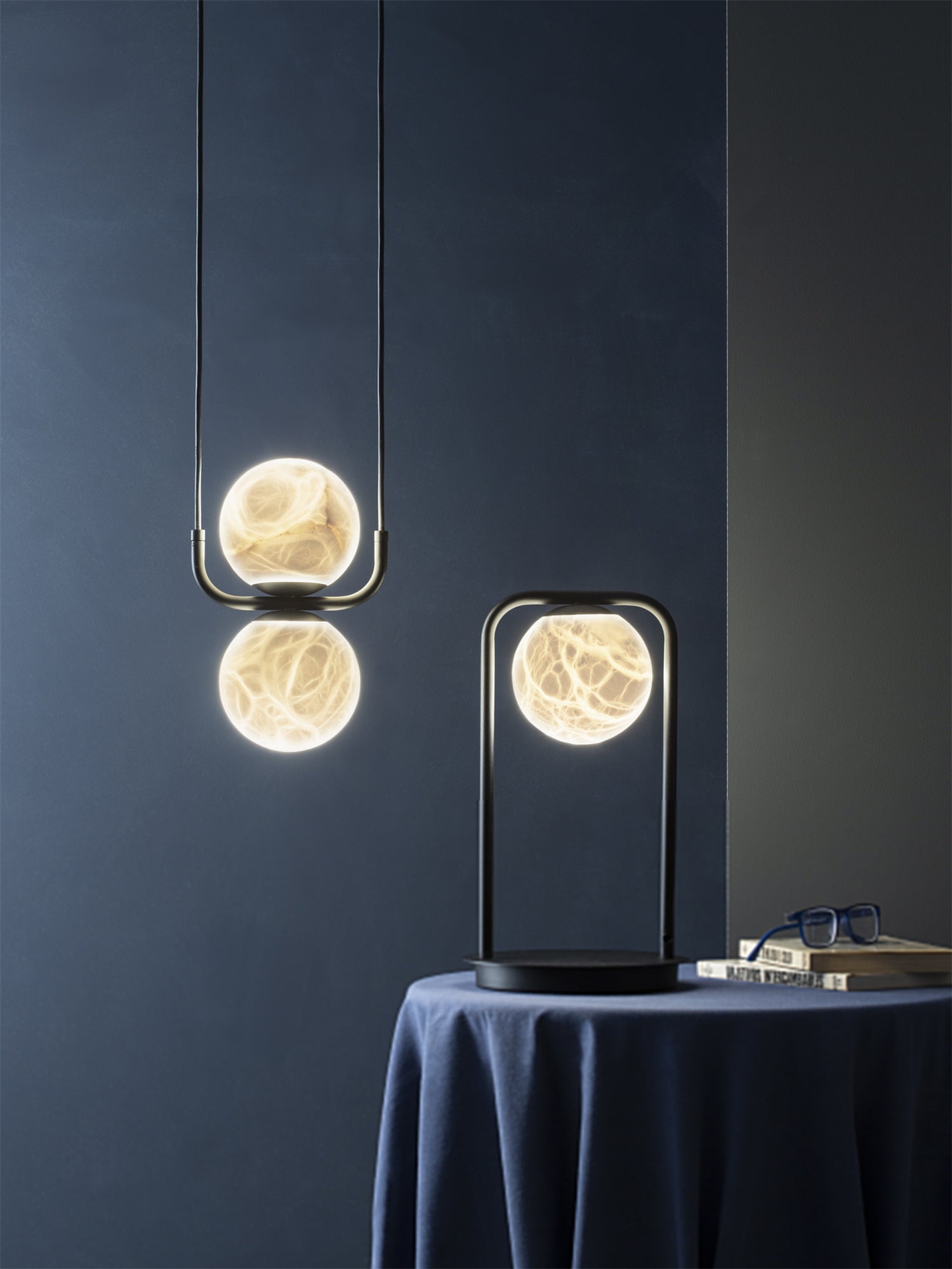 Tribeca Alabaster Table Lamp - Zonesus