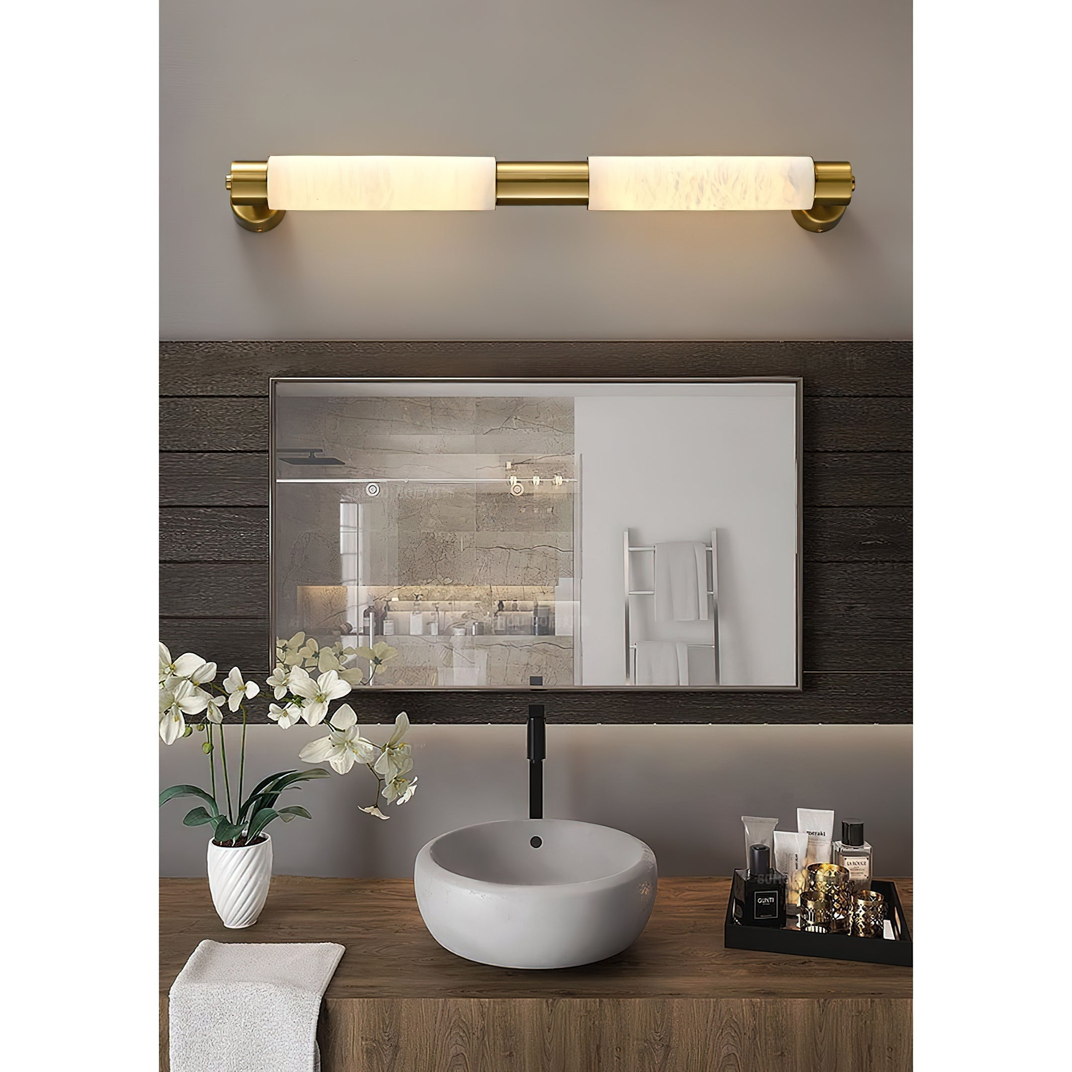 Tube Alabaster Wall Lamp - Zonesus