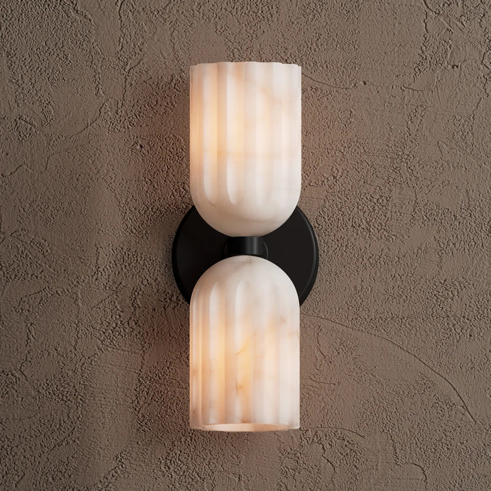 Tulum Double Alabaster Wall Lamp - Zonesus