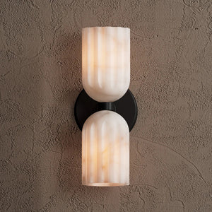 Tulum Double Alabaster Wall Lamp - Zonesus