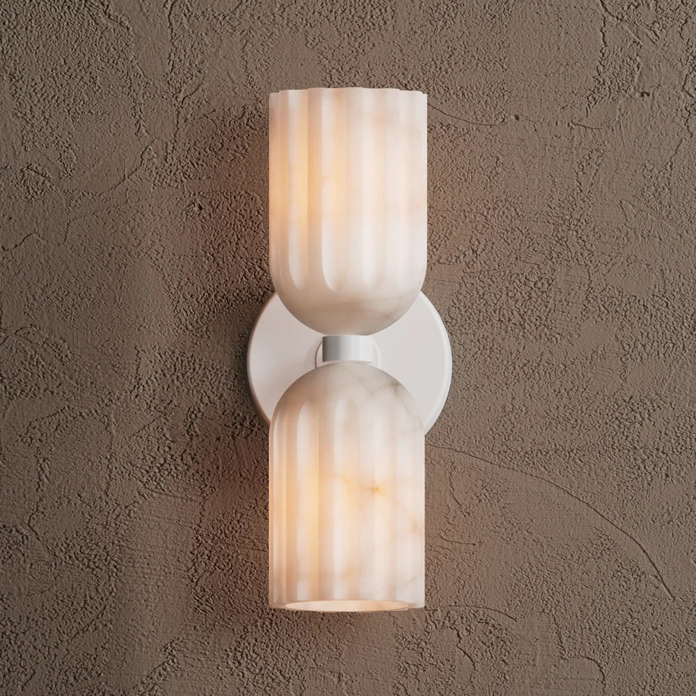 Tulum Double Alabaster Wall Lamp - Zonesus